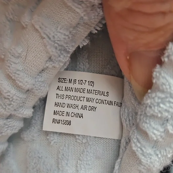 Jones Of New York, Baby Blue, Slipper, Houseshoes, Size Med.(6 1/2- 7 1/2) - Picture 3 of 6